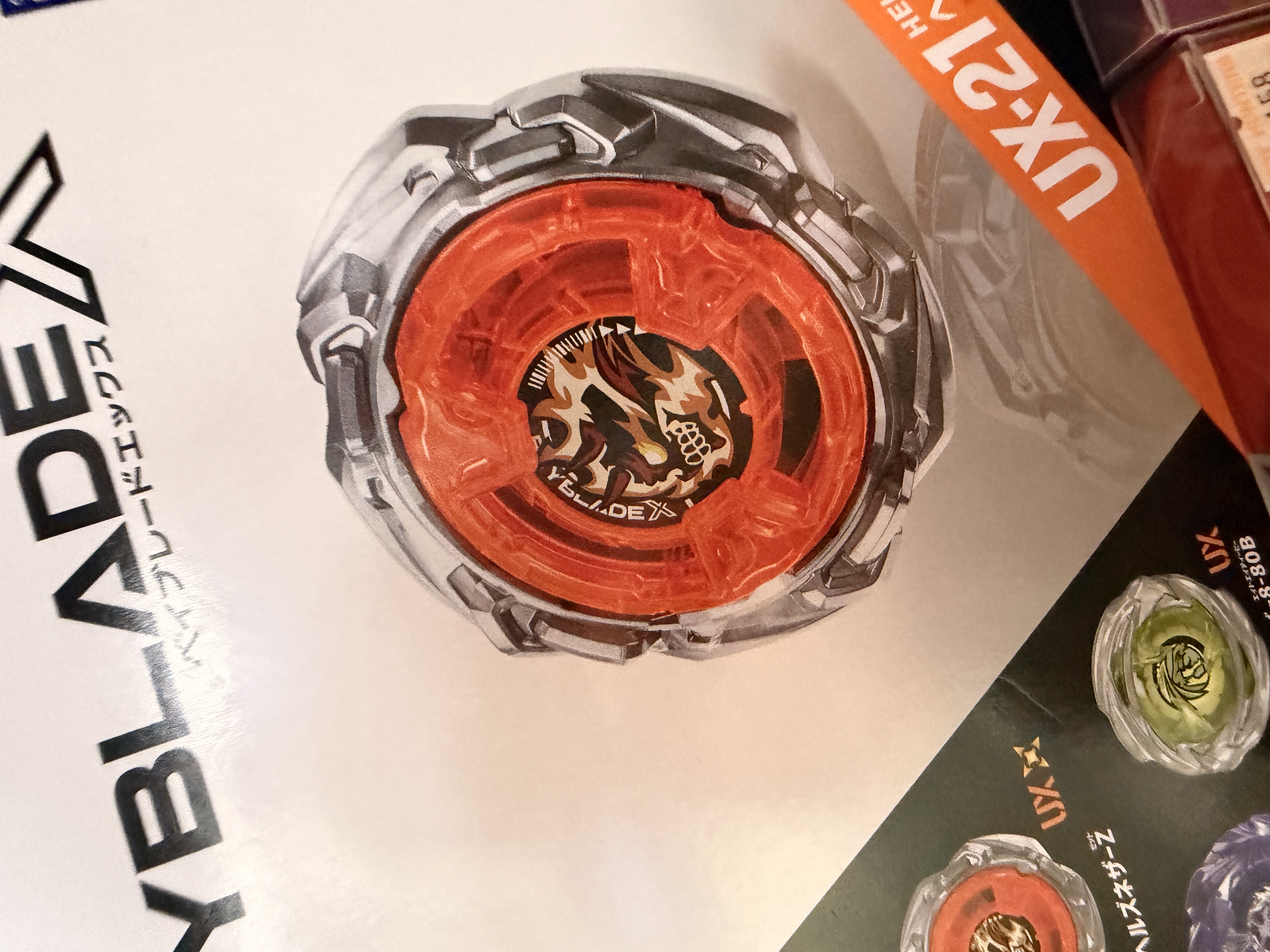 （寄賣）有code行貨 Beyblade X - Takara Tomy  爆旋陀螺X - UX-21 三陀螺套裝 (白銀戰狼 9-70R, 飛龍翱翔 8-80B & 煉獄下界 Z)