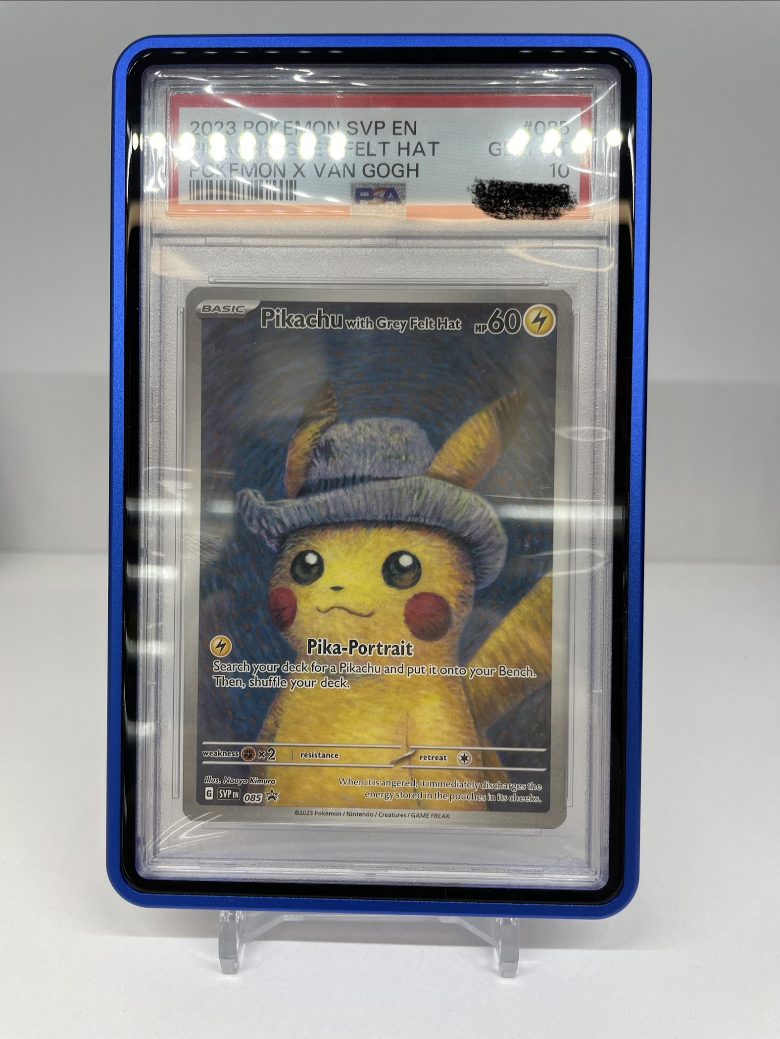 PSA 10 Pikachu with Grey Felt Hat / グレーのフェルトハットをかぶったピカチュウ