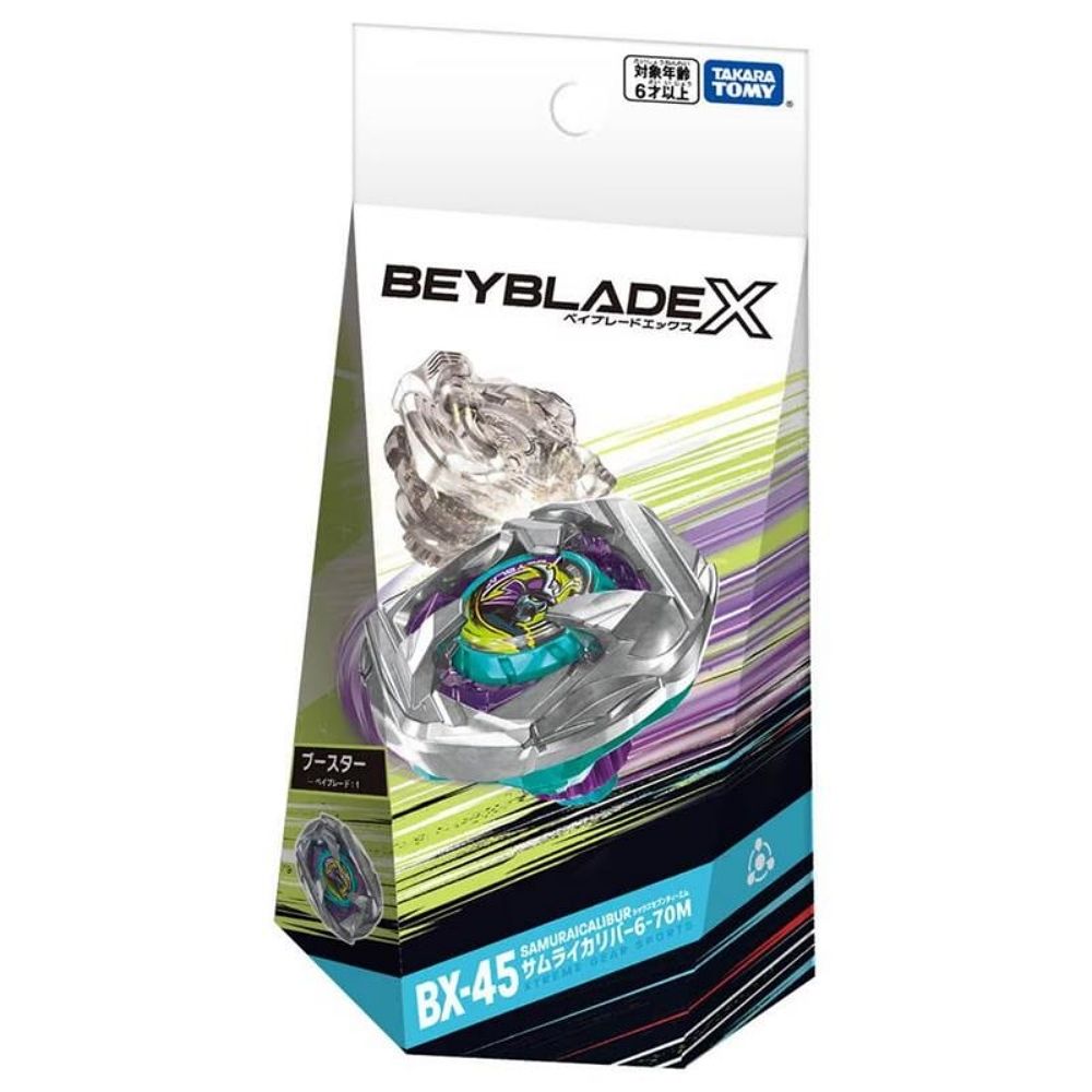 Beyblade X BX-45 Samurai Calibur 6-70M / ベイブレードX BX-45 サムライカリバー6-70M