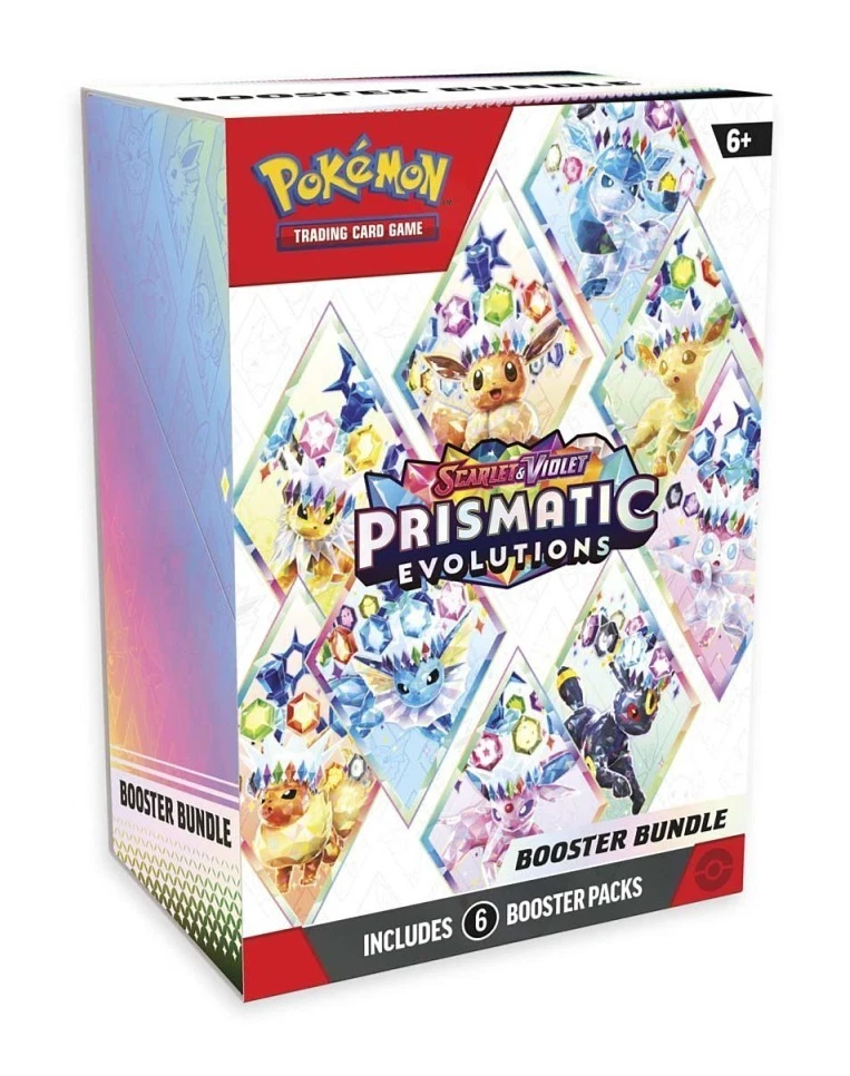 Pokemon TCG 美版 SV8.5 Booster Bundle Scarlet & Violet—Prismatic Evolutions (6 Packs FACTORY SEALED)