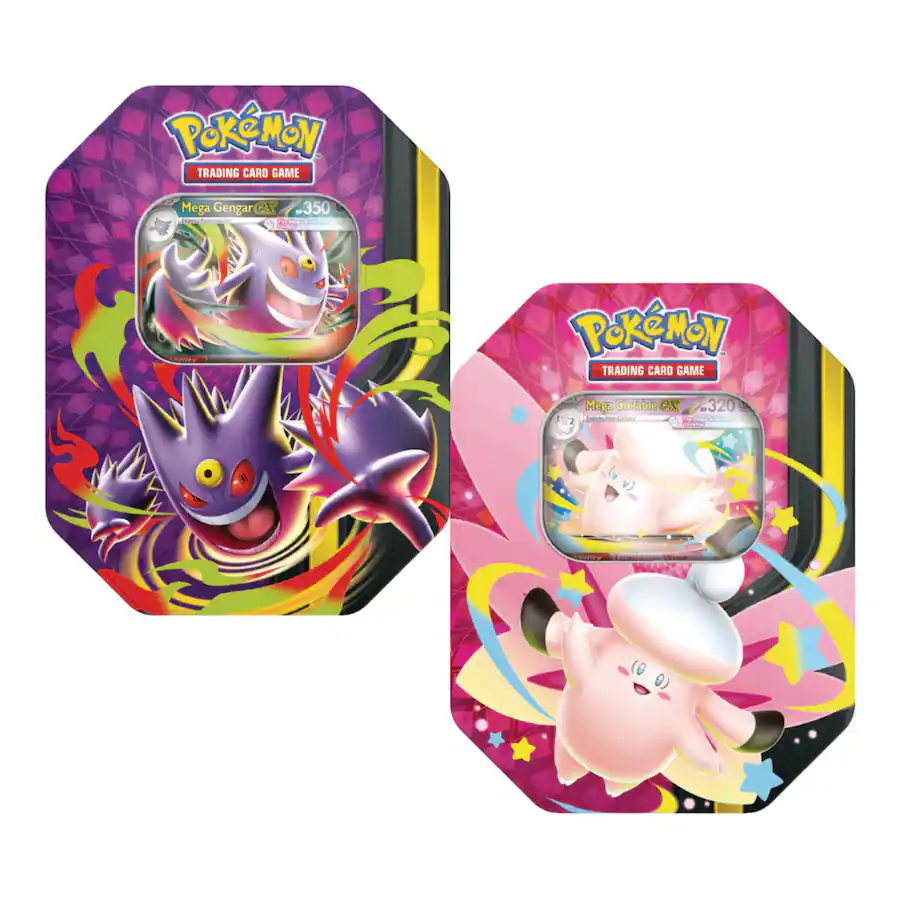PTCG 美版 Mega Moonlit Tin (ME03 x2, ME04 x2 packs)