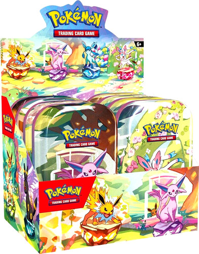 Pokemon TCG 美版 SV8.5 MINI TIN (2 Packs per tin) Eevee Grove Mini Tin (一套8 Mini Tins)